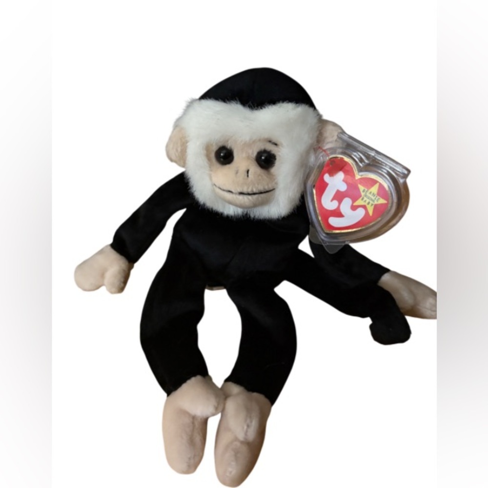Mooch The Spider Monkey Ty Beanie Baby-Rare-Retired **TAG ERRORS MINT COND!